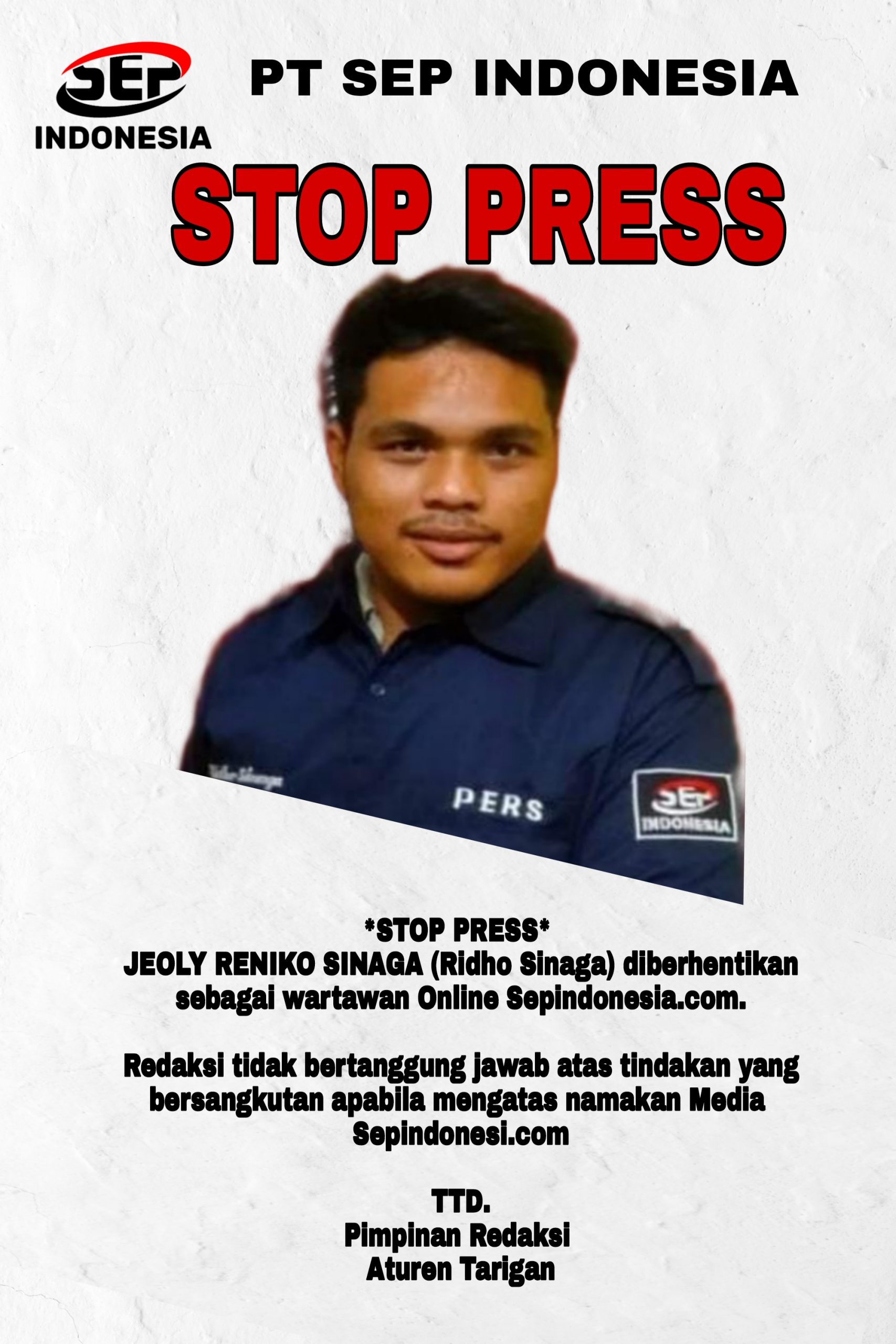 STOP PRESS